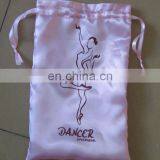 Satin Shoe Bag With Ribbon Drawstring and Printing thumbnail-1