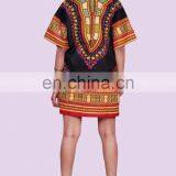 Indian African Shirt Dashiki Print Hippie Top Blouse Tribal Onesize Woman Man Indian thumbnail-4