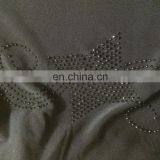 Black Lycra(Stretchable) + Velvet Diamond Stone Work Islamic Burqa / Casual Daily Wear Islamic Burkha thumbnail-4