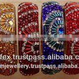 Crystal Rhinestone Jewelry Handmade Brass Bangle Manufacturer, Rhinestone Jewellery Bangle Exporter thumbnail-1