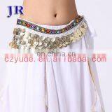 Velvet Gold Coins Wholesale Belly Dance Hip Scarves for Ladies Y-2026# thumbnail-3