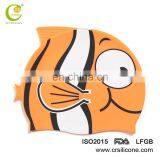 Silicone Rubber Children Swimming Cap Adult Men Women Waterproof Swim Caps thumbnail-3