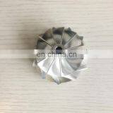 RHF5HB 46.50/59.94 мм 11+0 лопастей высокопроизводительный турбонагнетатель, блок/фрезеровка/алюминиевый компрессорное колесо 2618 для VF30/VF3 thumbnail-1