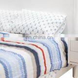 100%cotton Striped Printed Home Hotel Washed Bedding Sets thumbnail-5