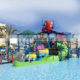 Customized Amusement Water Park Commercial Water Slide Palm Tree Water House thumbnail-2
