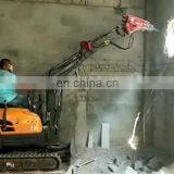 Mini Multi-function Excavator Hydraulic Breaker Excavator Mounted Rock Drill thumbnail-4
