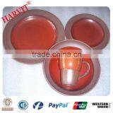 16pcs Ceramic Two Layers Color Glazed Tableware thumbnail-1