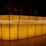 Translucent Faux Alabaster Used as Bar Decoation