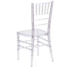 Home Furniture Side Chair With Wood Leg Armless Plastic Dining Chair With PU Leather Cushion thumbnail-2