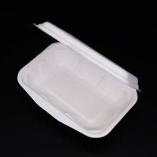New Hot Disposable Biodegradable 450ML Bagasse Food Box Take Away Sugarcane Container thumbnail-2