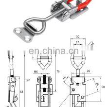 Iron Material Toggle Case Catch Latches Spring Latch Padlock Hasp With Spring Toggle Latch thumbnail-3