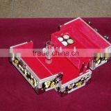 2013 new design bet quality aluminium Tatoo kit case , Tatto case .cosmetics case, with 4 compartments plates inside .