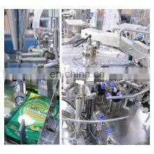 Stand Up Quad Seal Pouch Filling Bagger Chili Paste Chutney Stir Fry Simmer Hotpot Sauce Liquid Doypack Packing Machine thumbnail-4