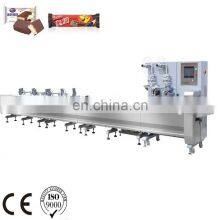 Energy Granola Bar Automatic Feeding and Flow Pillow Packing Machine Chocolate Bar Soap Packaging Flow Wrapping Machine