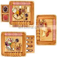 Hot Product Rectangle Durable Cheese Board Customized Logos Bamboo Cheese Board thumbnail-4