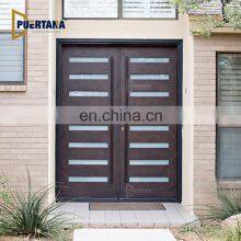 New Arrival Others Doors Metallic Steel Fancy Entrance Door Exterior Wrought Iron French Doors thumbnail-1