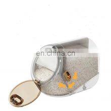 Kitchen Round Rice Storage Box Large Sealed Grain Container Automatic Rice Bucket With Flip Cover thumbnail-1