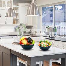 Large Spun Bamboo Salad Bowl, Handmade Lacquer Serving Bowls Customized Color Cheapest Wholesale Hot Product thumbnail-5