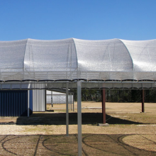 Silver Color Light Diffusing Aluminum Net Shade Cloth Sun Shade Netting Shade Mesh for Summer Outdoor Use thumbnail-6