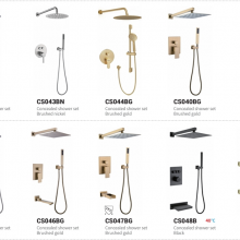 Better Use of Space Increasing the Comfort of Bathroom Use a Minimalist Modern Visual Effect Concealed Shower Set Series thumbnail-4