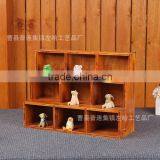 Antique Wood Gift Tray Box, Old Color Wood Tray, Home Storage Cheap 3 Tier Wood Tray thumbnail-2