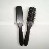 Black Painting Coating Wooden Hair Brush High Quality thumbnail-1