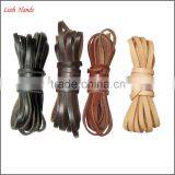 5mm Buff Flat Leather Cord for Shoelace thumbnail-4