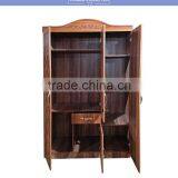 Pvc Armoire 3 Doors Dark Beech Color With Middle Ellipse Mirror thumbnail-3