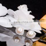 Hot Selling Silver Pearl Earrings Designs for Wedding thumbnail-1