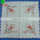 Satin Table Cloth With Santa Claus Embroidery