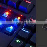 USB 7 Colors Colorful LED Illuminated Ergonomic Backlight Gaming Wired Mechanical Keyboard thumbnail-4
