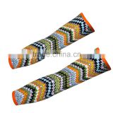 1Pair Outdoor Sport Printed Bicycle Basketball Sun Protective Arm Sleeves