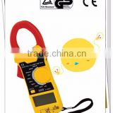 Clamp type digital multimeter made in China with 1.5V battery and test probe