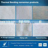 ES PP PET Viscose Polyester Hot Thermal Bond Bonding Hot Air Through Spunbond Nonwoven Fabric for Sanitary Diapers ADL thumbnail-2