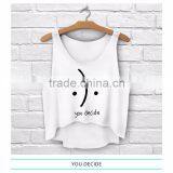 Hot Sale Printed Fancy 3D Digital Printed You Decide White High Quality Baseball White Tshirt for Ladies Fashion Wear thumbnail-1
