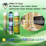 350ml/750ml Pu Foam Ms Polymer Faux Stone Panels Contruction Foam Silicone Sealant 1200 thumbnail-4