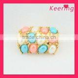 New Design colorful pearl buckle slider for shoe and invitation WCK-843