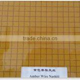 High Quality 6-10 mm Bronze Nashiji Wired Glass thumbnail-1