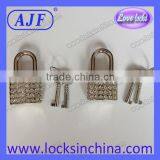 Nice Rhinestone Padlock for Jewel Case With Square Shape or Heart Shape Lock thumbnail-2