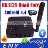 Shenzhen RK3128 ARM CortexA7 GPU Mali-400PM Android 4.42 KODI Android Quad Core TV BOX EKB318