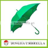 2015 shenzhen gift promotional high quality strong proof green straight umbrella