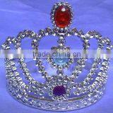 9cm Highx12cm Diameter Metallic Silver Plastic Tiara Princess Tiaras and Crowns thumbnail-1
