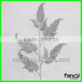 Perfect Royal Artificial Glitter Leaves Decoration