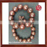 Unisex Buddhist Wood Bracelet, Wood Charm Bracelet, Wood Beads Charm 15mm and 20mm thumbnail-4