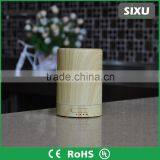 Wood grain ultrasonic mist fountain aroma oil diffuser humidifier air purifier