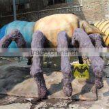 Spider fiberglass animal in outdoor exhibition