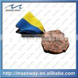Souvenir Custom Cartoon Metal Epoxy Doming Ribbon Sport Medal thumbnail-2