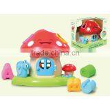 Best Gift Cute Blocks Playhouse Mushroom Toy With Light and Music thumbnail-5