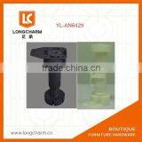 Black Plastic Adjustable Feet With Clip Plastic Sofa Feet Rubber Feet for Chair From Guangzhou Furniture Accessories