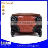 2015 Hot Selling PU Travel Luggage Spinner Trolley Luggage Bag With Removable Wheels thumbnail-6